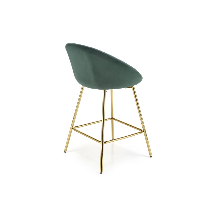 'H112 Dark Green / Gold Bar Stool' 'H112 Dark Green / Gold Bar Stool'