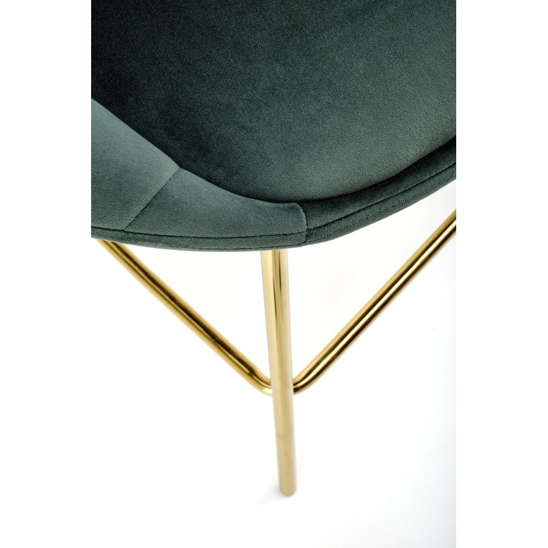 'H112 Dark Green / Gold Bar Stool' 'H112 Dark Green / Gold Bar Stool'