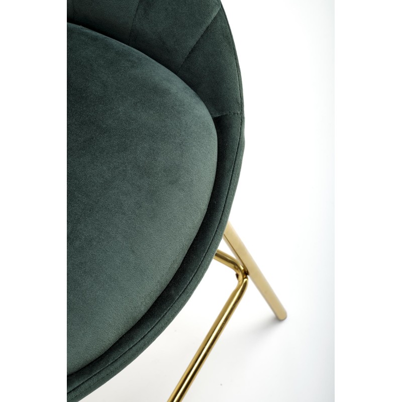 'H112 Dark Green / Gold Bar Stool' 'H112 Dark Green / Gold Bar Stool'