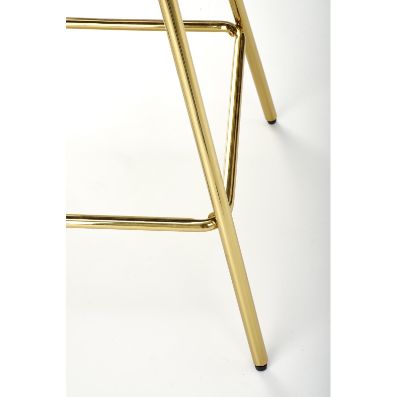 'H112 Dark Green / Gold Bar Stool' 'H112 Dark Green / Gold Bar Stool'