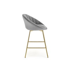 'H112 Ash Grey / Gold Bar Stool' 'H112 Ash Grey / Gold Bar Stool'