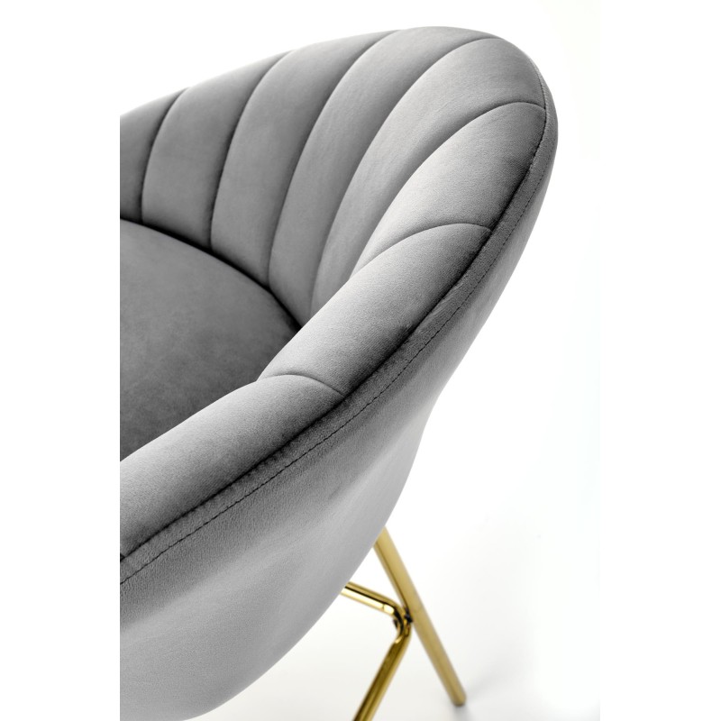 'H112 Ash Grey / Gold Bar Stool' 'H112 Ash Grey / Gold Bar Stool'