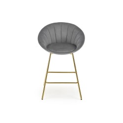 'H112 Ash Grey / Gold Bar Stool' 'H112 Ash Grey / Gold Bar Stool'