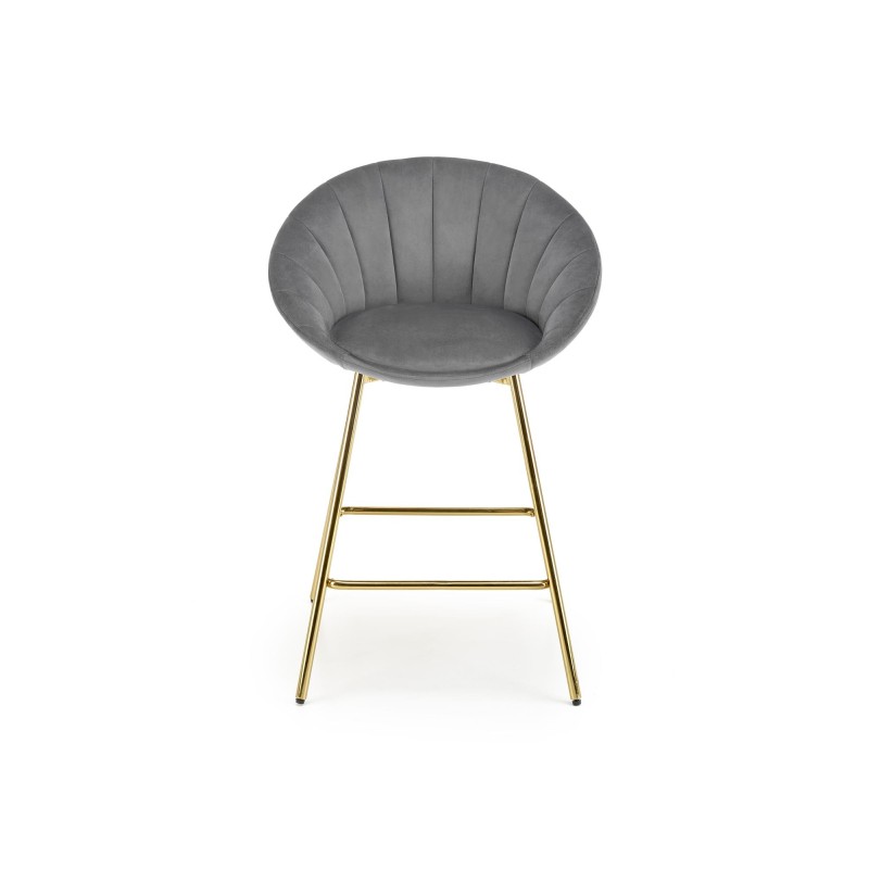 'H112 Ash Grey / Gold Bar Stool' 'H112 Ash Grey / Gold Bar Stool'