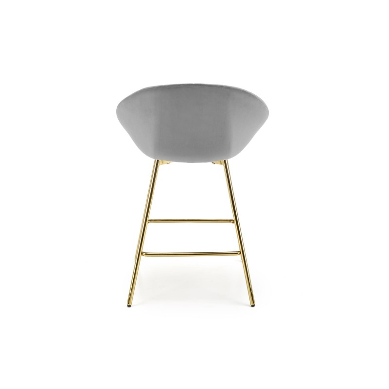 'H112 Ash Grey / Gold Bar Stool' 'H112 Ash Grey / Gold Bar Stool'