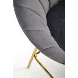 'H112 Ash Grey / Gold Bar Stool' 'H112 Ash Grey / Gold Bar Stool'