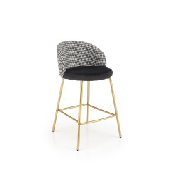 'H113 Black / White Bar Stool'