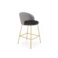 'H113 Black / White Bar Stool' 'H113 Black / White Bar Stool'