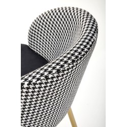 'H113 Black / White Bar Stool' 'H113 Black / White Bar Stool'