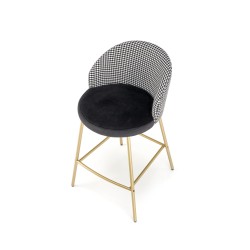 'H113 Black / White Bar Stool' 'H113 Black / White Bar Stool'