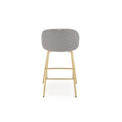 'H113 Black / White Bar Stool' 'H113 Black / White Bar Stool'