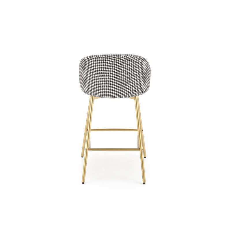 'H113 Black / White Bar Stool' 'H113 Black / White Bar Stool'