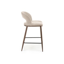 'H114 Beige / Walnut Bar Stool' 'H114 Beige / Walnut Bar Stool'