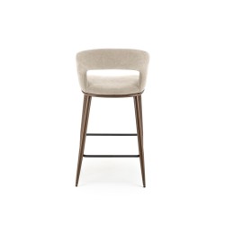 'H114 Beige / Walnut Bar Stool' 'H114 Beige / Walnut Bar Stool'