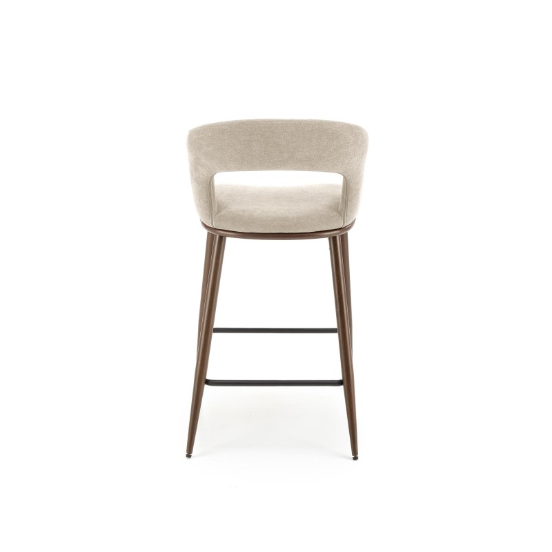 'H114 Beige / Walnut Bar Stool' 'H114 Beige / Walnut Bar Stool'