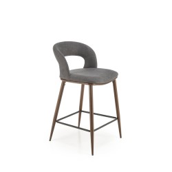 'H114 Ash Gray / Walnut Bar Stool'