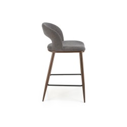 'H114 Ash Gray / Walnut Bar Stool' 'H114 Ash Gray / Walnut Bar Stool'