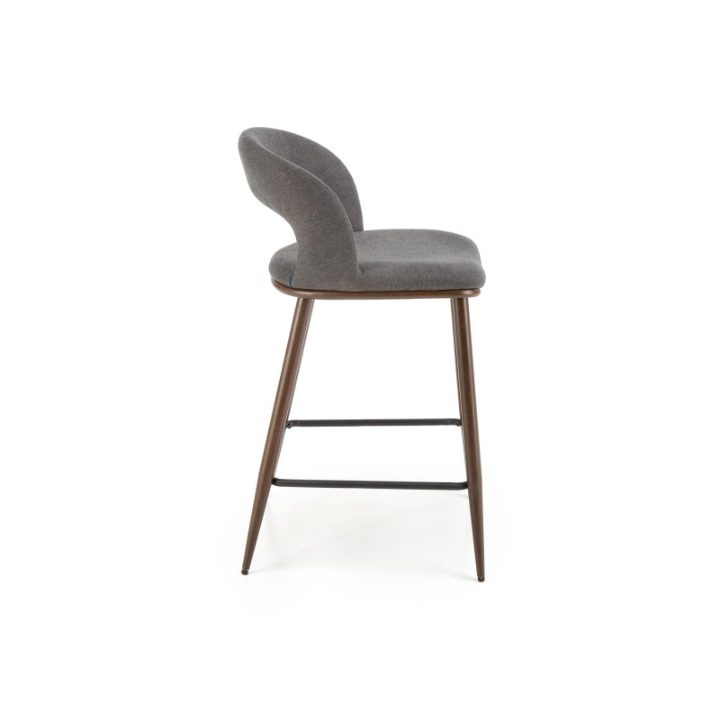 'H114 Ash Gray / Walnut Bar Stool' 'H114 Ash Gray / Walnut Bar Stool'