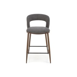 'H114 Ash Gray / Walnut Bar Stool' 'H114 Ash Gray / Walnut Bar Stool'