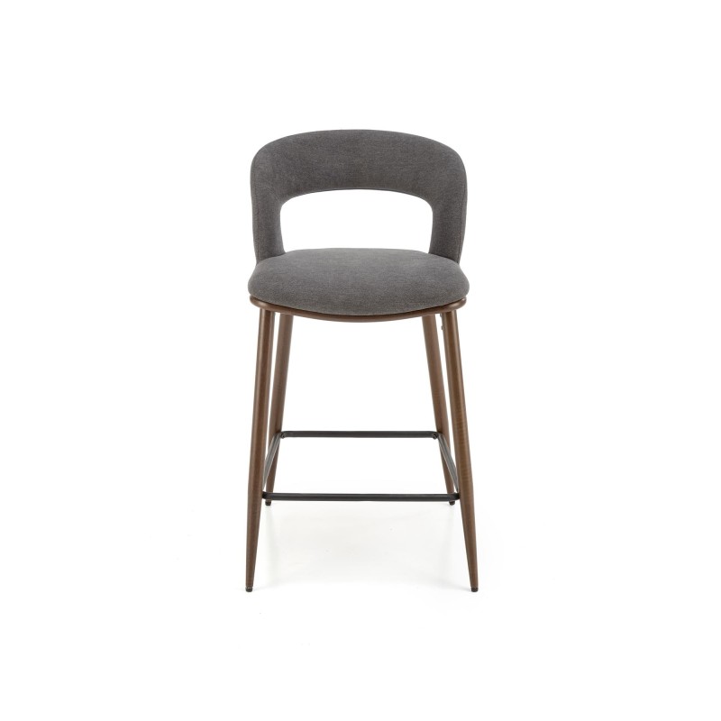 'H114 Ash Gray / Walnut Bar Stool' 'H114 Ash Gray / Walnut Bar Stool'