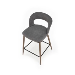'H114 Ash Gray / Walnut Bar Stool' 'H114 Ash Gray / Walnut Bar Stool'