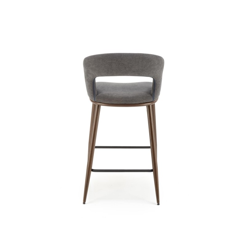 'H114 Ash Gray / Walnut Bar Stool' 'H114 Ash Gray / Walnut Bar Stool'