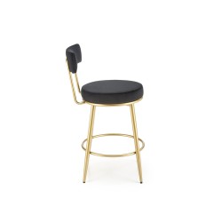 'H115 Black / Gold Bar Stool' 'H115 Black / Gold Bar Stool'