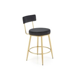 'H115 Black / Gold Bar Stool' 'H115 Black / Gold Bar Stool'