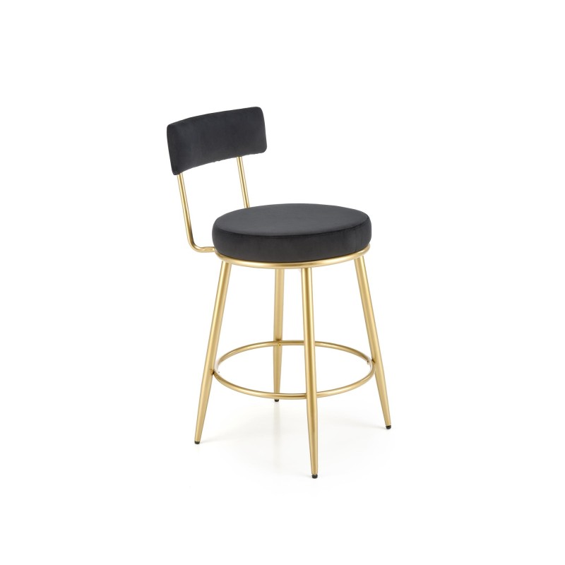 'H115 Black / Gold Bar Stool' 'H115 Black / Gold Bar Stool'
