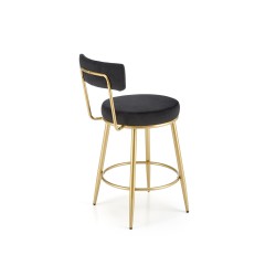 'H115 Black / Gold Bar Stool' 'H115 Black / Gold Bar Stool'