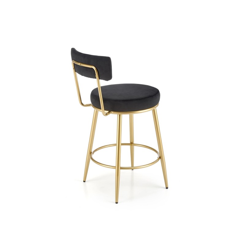 'H115 Black / Gold Bar Stool' 'H115 Black / Gold Bar Stool'