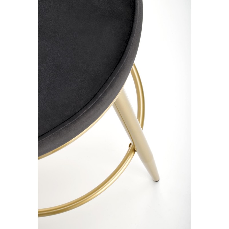'H115 Black / Gold Bar Stool' 'H115 Black / Gold Bar Stool'