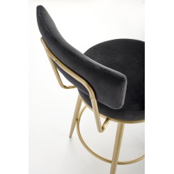 'H115 Black / Gold Bar Stool' 'H115 Black / Gold Bar Stool'