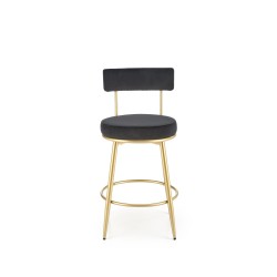 'H115 Black / Gold Bar Stool' 'H115 Black / Gold Bar Stool'