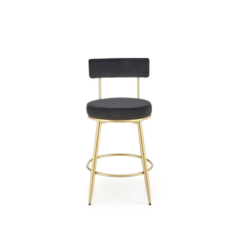 'H115 Black / Gold Bar Stool' 'H115 Black / Gold Bar Stool'