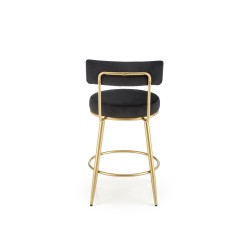 'H115 Black / Gold Bar Stool' 'H115 Black / Gold Bar Stool'