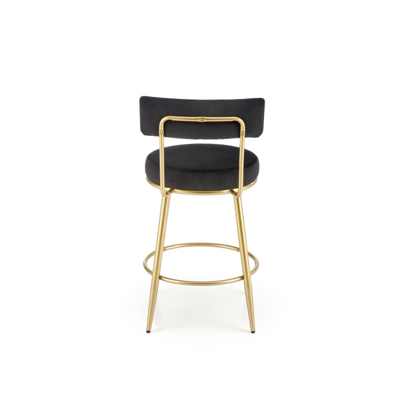 'H115 Black / Gold Bar Stool' 'H115 Black / Gold Bar Stool'