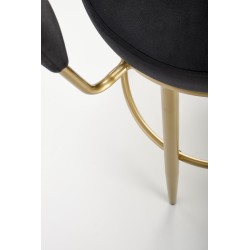 'H115 Black / Gold Bar Stool' 'H115 Black / Gold Bar Stool'