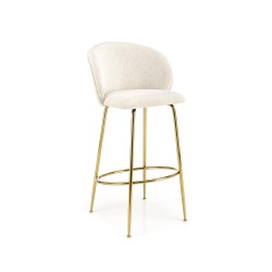 'H116 Cream / Gold Bar Stool'