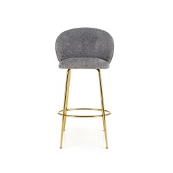 'H116 Ash Grey / Gold Bar Stool' 'H116 Ash Grey / Gold Bar Stool'