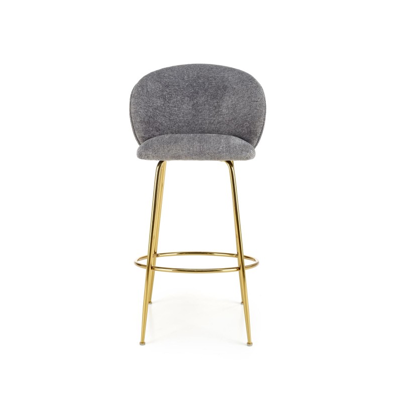 'H116 Ash Grey / Gold Bar Stool' 'H116 Ash Grey / Gold Bar Stool'