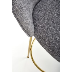 'H116 Ash Grey / Gold Bar Stool' 'H116 Ash Grey / Gold Bar Stool'