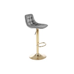 'H120 Bar Stool with Gold Legs and Dark Ash Seat' 'H120 Bar Stool with Gold Legs and Dark Ash Seat'