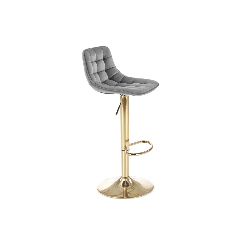 'H120 Bar Stool with Gold Legs and Dark Ash Seat' 'H120 Bar Stool with Gold Legs and Dark Ash Seat'