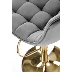 'H120 Bar Stool with Gold Legs and Dark Ash Seat' 'H120 Bar Stool with Gold Legs and Dark Ash Seat'