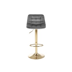'H120 Bar Stool with Gold Legs and Dark Ash Seat' 'H120 Bar Stool with Gold Legs and Dark Ash Seat'
