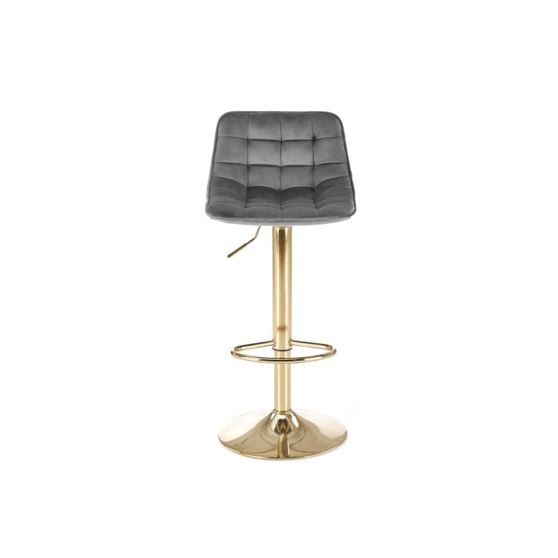 'H120 Bar Stool with Gold Legs and Dark Ash Seat' 'H120 Bar Stool with Gold Legs and Dark Ash Seat'