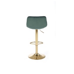 'H120 Bar Stool with Gold Legs and Dark Green Seat' 'H120 Bar Stool with Gold Legs and Dark Green Seat'