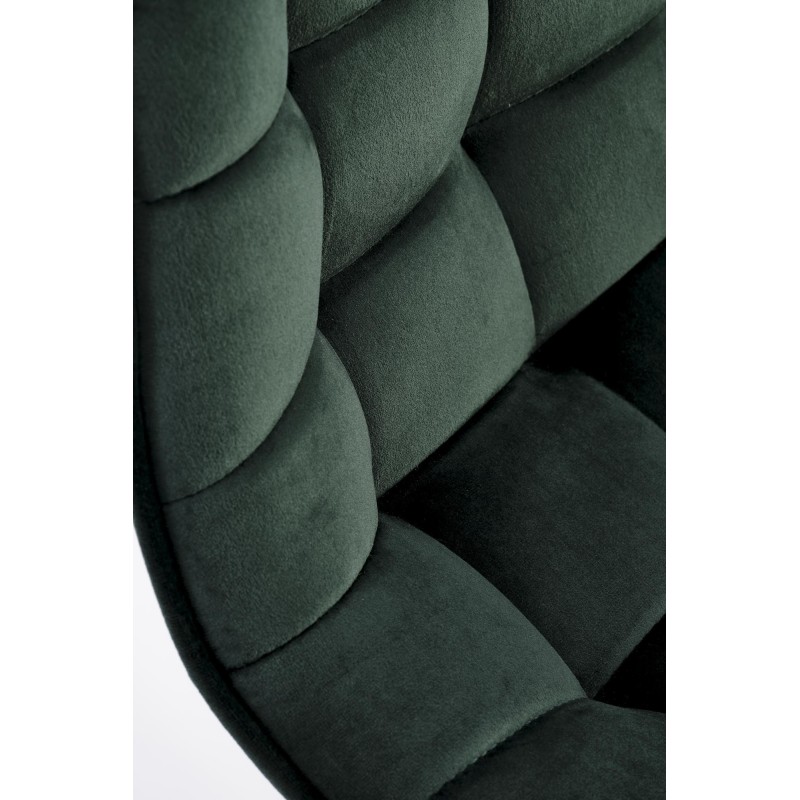 'H120 Bar Stool with Gold Legs and Dark Green Seat' 'H120 Bar Stool with Gold Legs and Dark Green Seat'