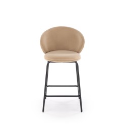 'H121 Bar Stool - Black Legs, Beige Seat' 'H121 Bar Stool - Black Legs, Beige Seat'